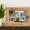 Home is Where the Heart Is Personalized Wooden Picture Frame-7" x 5" Brown Horizontal (Frames)