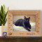 Rest in Peace My Cat Personalized Wooden Picture Frame-7" x 5" Brown Horizontal (Frames)