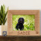 Best Family Dog I Ever Had Personalized Wooden Picture Frame-7" x 5" Brown Horizontal (Frames)