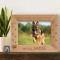 Rest in Peace My Dog Personalized Wooden Picture Frame-7" x 5" Brown Horizontal (Frames)