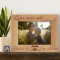 Forever in Our Hearts Dad Personalized Wooden Picture Frame-7" x 5" Brown Horizontal (Frames)
