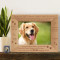 A Dog’s Loyalty Personalized Wooden Picture Frame-7" x 5" Brown Horizontal (Frames)