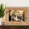 Our First Christmas Together Personalized Wooden Picture Frame-7" x 5" Brown Horizontal (Frames)