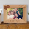 We Love Grandma and Grandpa Personalized Wooden Picture Frame-7" x 5" Brown Horizontal (Frames)