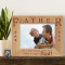 It Takes Someone Special to be a Dad Personalized Wooden Picture Frame-7" x 5" Brown Horizontal (Frames)