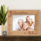 3 Family Generations Personalized Picture Frame-7" x 5" Brown Horizontal (Frames)