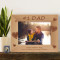 Personalized Happy Fathers’ Day Wooden Picture Frame-7" x 5" (Horizontal)-Brown (Horizontal) (Frames)