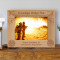 Courage Under Fire Personalized Wooden Picture Frame-7" x 5" Brown Horizontal (Frames)