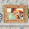 Our Love Anniversary Personalized Wooden Picture Frame-7" x 5" Brown Horizontal (Frames)