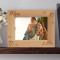 Mom and Me Personalized Wooden Picture Frame-7" x 5" Brown Horizontal (Frames)