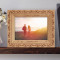 Him and Her Personalized Wooden Picture Frame-7" x 5" Brown Horizontal (Frames)