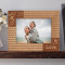 Couples Love Personalized Wooden Picture Frame-7" x 5" Brown Horizontal (Frames)