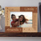 Friends Personalized Wooden Picture Frame-7" x 5" Brown Horizontal (Frames)