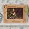 Christmas Memories Personalized Wooden Picture Frame-7" x 5" Brown Horizontal (Frames)