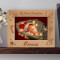 My First Christmas Personalized Wooden Picture Frame-7" x 5" Brown Horizontal (Frames)