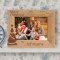 Merry Christmas to You and Your Family Personalized Wooden Picture Frame-7" x 5" Brown Horizontal (Frames)
