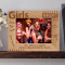 Girls' Night Out Personalized Wooden Picture Frame-7" x 5" Brown Horizontal (Frames)