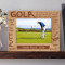Golf Lovers Personalized Wooden Picture Frame-7" x 5" Brown Horizontal (Frames)