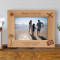 Our Family Vacation Personalized Wooden Picture Frame-7" x 5" Brown Horizontal (Frames)