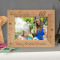 Happy Birthday Personalized Wooden Picture Frame-7" x 5" Brown Horizontal (Frames)