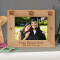 Graduation Personalized Wooden Picture Frame-7" x 5" Brown Horizontal (Frames)