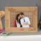 Him and Her for Eternity Personalized Wooden Picture Frame-7" x 5" Brown Horizontal (Frames)