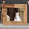 My First Communion Personalized Wooden Frame-10" x 8" Brown Horizontal