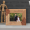 Today You Take One Step Closer To Jesus Personalized Wooden Frame-5" x 3 1/2" Brown Horizontal