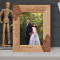 Today You Take One Step Closer To Jesus Personalized Wooden Frame 5" x 7" Brown (Vertical)