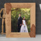 Today You Take One Step Closer To Jesus Personalized Wooden Frame 8" x 10" Brown (Vertical)