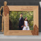 Today You Take One Step Closer To Jesus Personalized Wooden Frame-10" x 8" Brown Horizontal