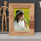 Congratulations On Your First Communion Personalized Wooden Frame 5" x 7" Brown (Vertical)