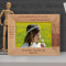 Congratulations On Your First Communion Personalized Wooden Frame-7" x 5" Brown Horizontal
