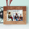 The Best Uncle Like A Dad Only Cooler Personalized Wooden Frame-7" x 5" Brown Horizontal