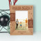 Like A Normal Uncle But Way More Good Looking Personalized Wooden Frame 4" x 6" Brown (Vertical)