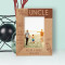 You're An Amazing Uncle Personalized Wooden Frame 4" x 6" Brown (Vertical)