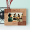 My Uncle Is My True Hero Personalized Wooden Frame-6" x 4" Brown Horizontal