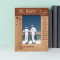 The Navy Has Both A Tradition And A Future Personalized Wooden Frame 4" x 6" Brown (Vertical)