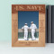 The Navy Has Both A Tradition And A Future Personalized Wooden Frame 5" x 7" Brown (Vertical)