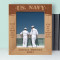 The Navy Has Both A Tradition And A Future Personalized Wooden Frame 8" x 10" Brown (Vertical)