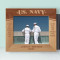 The Navy Has Both A Tradition And A Future Personalized Wooden Frame-10" x 8" Brown Horizontal