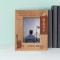 A Good Navy Is Not A Provocation To War Personalized Wooden Frame 3 1/2" x 5" Brown (Vertical)