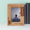 A Good Navy Is Not A Provocation To War Personalized Wooden Frame 4" x 6" Brown (Vertical)