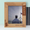A Good Navy Is Not A Provocation To War Personalized Wooden Frame 8" x 10" Brown (Vertical)