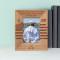 We Shall Take Leave To Be Strong Upon The Seas In The Future As In The Past Personalized Wooden Frame 3 1/2" x 5" Brown (Vertical)