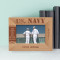 Our Ships Are Our Natural Bulwarks Personalized Wooden Frame-6" x 4" Brown Horizontal