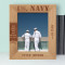 Our Ships Are Our Natural Bulwarks Personalized Wooden Frame 8" x 10" Brown (Vertical)