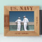Our Ships Are Our Natural Bulwarks Personalized Wooden Frame-10" x 8" Brown Horizontal
