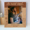 Fathers Are The First Friend You Make And The Last Love Of Your Life Personalized Wooden Frame 8" x 10" Brown (Vertical)