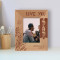 Love You Dad Personalized Wooden Frame 3 1/2" x 5" Brown (Vertical)
